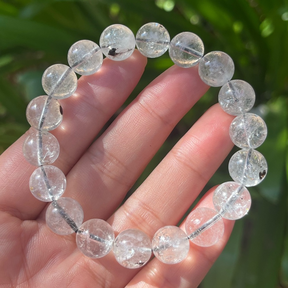 11mm‎ stretchable Hekimer diamond bracelet